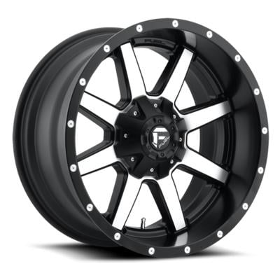 FUEL Off-Road Maverick, 18x9 Wheel with 6 on 135 and 6 on 5.5 Bolt Pattern - Black Machined - D53718909857